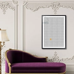 «Grey Paper House Repeat Print» в интерьере гостиной в оливковых тонах