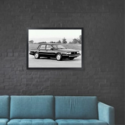 «Chevrolet Celebrity Eurosport '1986–90» в интерьере в стиле лофт с черной кирпичной стеной
