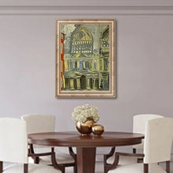 «St Paul's Cathedral reflected» в интерьере столовой в классическом стиле