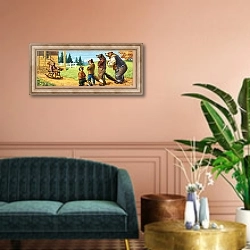 «Brer Rabbit 78» в интерьере классической гостиной над диваном