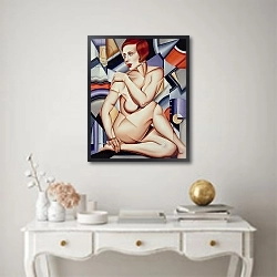 «Cubist Nude» в интерьере в классическом стиле над комодом