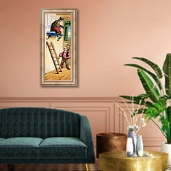 «Brer Rabbit 54» в интерьере классической гостиной над диваном