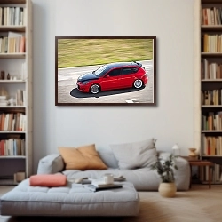 «Mazda 3 MPS. RHHCC. Смоленское кольцо. 2011» в интерьере современной светлой гостиной над диваном