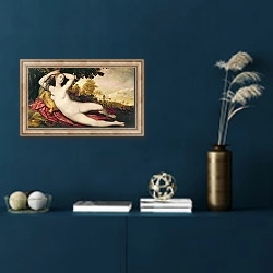 «Cleopatra» в интерьере в классическом стиле в синих тонах