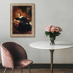 «The Countess de Lapeyriere» в интерьере в классическом стиле над креслом