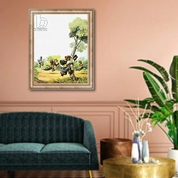 «Brer Rabbit 22» в интерьере классической гостиной над диваном