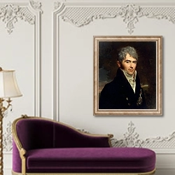 «Count Viktor Pavlovich Kochubey, 1809» в интерьере в классическом стиле над банкеткой