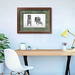 «Бритвенный и ночной столики» в интерьере кабинета в современном стиле