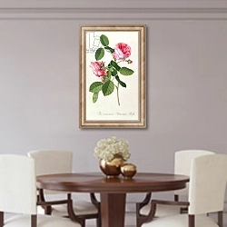 «The Common Provence Rose» в интерьере столовой в классическом стиле