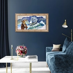 «The Wind in the Willows 83» в интерьере в классическом стиле в синих тонах