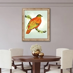 «Orange Dove» в интерьере столовой в классическом стиле