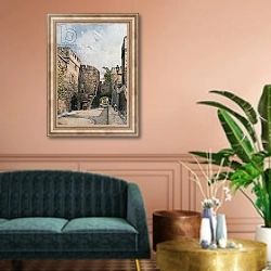 «The Bloody Tower and Jewel House, looking East» в интерьере классической гостиной над диваном