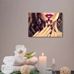 «Фиолетовые бриллианты» в интерьере салона красоты