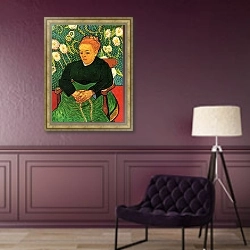 «Колыбельная (Августина Рулен)» в интерьере в классическом стиле в фиолетовых тонах