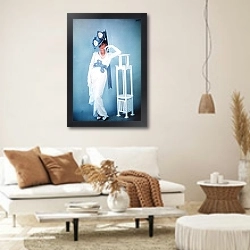 «Хепберн Одри 163» в интерьере светлой гостиной в стиле ретро
