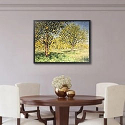 «Impossibility of a lemon tree, 2013» в интерьере столовой в классическом стиле