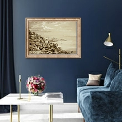 «Dalkey Island» в интерьере в классическом стиле в синих тонах