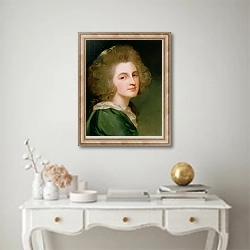 «Portrait of Ann Barbara Russell» в интерьере в классическом стиле над столом