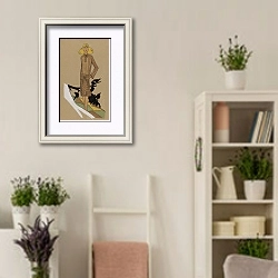 «Création J. SUZANNE TALBOT» в интерьере комнаты в стиле прованс с цветами лаванды