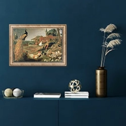 «A Crow in Peacock's Feathers» в интерьере в классическом стиле в синих тонах
