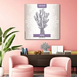 «Аромотерапия, Лаванда. Плакат» в интерьере салона красоты