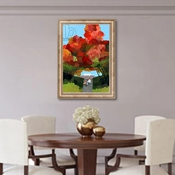 «Arch of Autumn Leaves» в интерьере столовой в классическом стиле