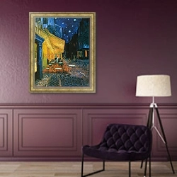 «Ночное кафе» в интерьере в классическом стиле в фиолетовых тонах