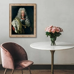 «Count Alois Thomas Raimund von Harrach, Viceroy of Naples» в интерьере в классическом стиле над креслом