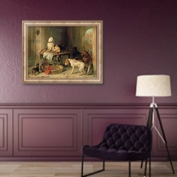 «A Jack in Office, c.1833» в интерьере в классическом стиле в фиолетовых тонах