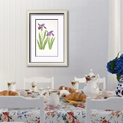 «Iris tectorum and Iris Loptec» в интерьере столовой в стиле прованс над столом