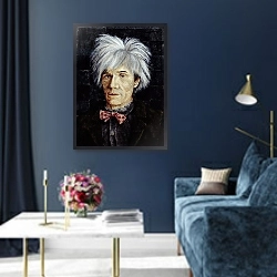 «Warhol» в интерьере в классическом стиле в синих тонах