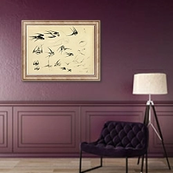 «The Swallows» в интерьере в классическом стиле в фиолетовых тонах