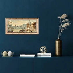 «Basel, c.1807» в интерьере в классическом стиле в синих тонах