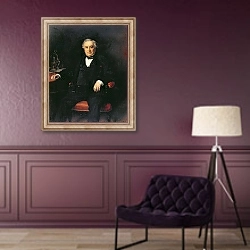 «Isaac Pereire 1878» в интерьере в классическом стиле в фиолетовых тонах