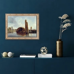 «A View of Lambeth» в интерьере в классическом стиле в синих тонах