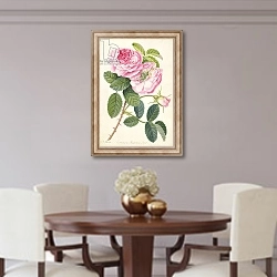 «Common Provence Rose» в интерьере столовой в классическом стиле