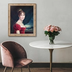 «Hortense de Beauharnais 2» в интерьере в классическом стиле над креслом