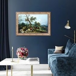 «The Huntsman's Rest, 18th century» в интерьере в классическом стиле в синих тонах