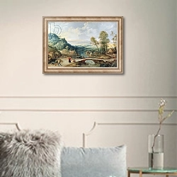 «Landscape 18» в интерьере в классическом стиле в светлых тонах