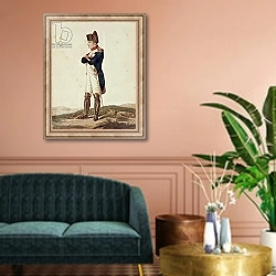 «Napoleon Bonaparte as First Consul» в интерьере классической гостиной над диваном