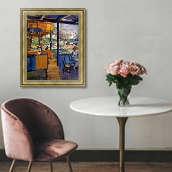 «Пристань в Гурзуфе» в интерьере в классическом стиле над креслом