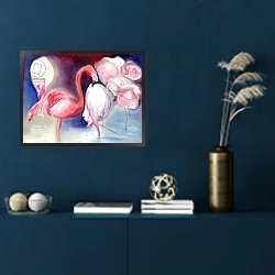 «Pretty in Pink, 2012,» в интерьере в классическом стиле в синих тонах
