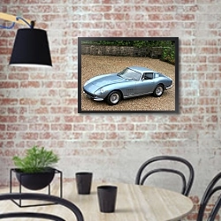 «Ferrari 275 GTB '1964–66» в интерьере кухни в стиле лофт с кирпичной стеной
