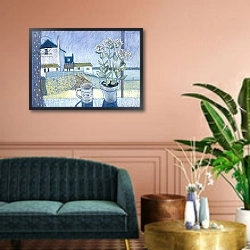 «St. Ives Windowsill» в интерьере классической гостиной над диваном