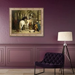 «My Ladye's Palfrey» в интерьере в классическом стиле в фиолетовых тонах