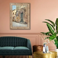 «Sta. Madre Dei Miracoli, Syracuse» в интерьере классической гостиной над диваном
