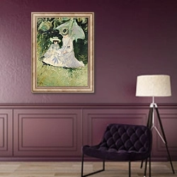 «Madame Helleu and her Daughter at the Chateau of Boudran» в интерьере в классическом стиле в фиолетовых тонах