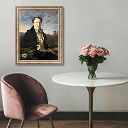«Self portrait, 1828» в интерьере в классическом стиле над креслом