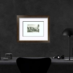 «Ingatestone, Essex 1» в интерьере кабинета в черном цвете