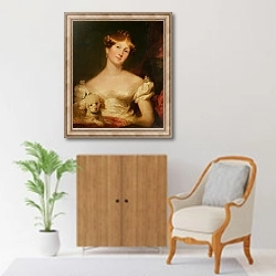 «The Duchess of Sussex» в интерьере в классическом стиле над комодом